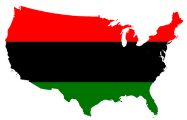 Black America Flag colors